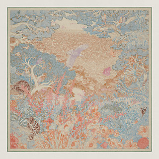 HERMES ショール retour a la nature 自然回帰 140 Retour a la Nature 숄 140 | Hermès - 에르메스 대한민국